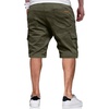 image:imageJMIERR Mens Casual Cotton Twill Cargo Shorts Drawstring Classic Chino Stretch Short with 6 PocketsB Green