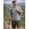 image:imageJMIERR Mens Casual Cotton Twill Cargo Shorts Drawstring Classic Chino Stretch Short with 6 PocketsB Green