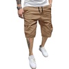 image:imageJMIERR Mens Casual Cotton Twill Cargo Shorts Drawstring Classic Chino Stretch Short with 6 PocketsB Khaki