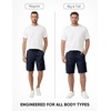 image:imageJMIERR Mens Casual Cotton Twill Cargo Shorts Drawstring Classic Chino Stretch Short with 6 PocketsBlue