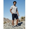 image:imageJMIERR Mens Casual Cotton Twill Cargo Shorts Drawstring Classic Chino Stretch Short with 6 PocketsBlue