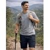 image:imageJMIERR Mens Casual Cotton Twill Cargo Shorts Drawstring Classic Chino Stretch Short with 6 PocketsBlue