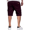 image:imageJMIERR Mens Casual Cotton Twill Cargo Shorts Drawstring Classic Chino Stretch Short with 6 PocketsBrown