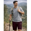 image:imageJMIERR Mens Casual Cotton Twill Cargo Shorts Drawstring Classic Chino Stretch Short with 6 PocketsBrown
