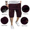 image:imageJMIERR Mens Casual Cotton Twill Cargo Shorts Drawstring Classic Chino Stretch Short with 6 PocketsBrown