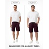 image:imageJMIERR Mens Casual Cotton Twill Cargo Shorts Drawstring Classic Chino Stretch Short with 6 PocketsBrown