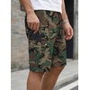 image:imageJMIERR Mens Casual Cotton Twill Cargo Shorts Drawstring Classic Chino Stretch Short with 6 PocketsCamobrown