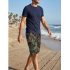 image:imageJMIERR Mens Casual Cotton Twill Cargo Shorts Drawstring Classic Chino Stretch Short with 6 PocketsCamobrown