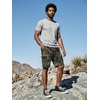 image:imageJMIERR Mens Casual Cotton Twill Cargo Shorts Drawstring Classic Chino Stretch Short with 6 PocketsCamobrown