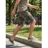 image:imageJMIERR Mens Casual Cotton Twill Cargo Shorts Drawstring Classic Chino Stretch Short with 6 PocketsCamobrown
