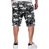 image:imageJMIERR Mens Casual Cotton Twill Cargo Shorts Drawstring Classic Chino Stretch Short with 6 PocketsCamogray