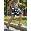 image:imageJMIERR Mens Casual Cotton Twill Cargo Shorts Drawstring Classic Chino Stretch Short with 6 PocketsCamogray