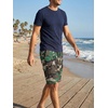 image:imageJMIERR Mens Casual Cotton Twill Cargo Shorts Drawstring Classic Chino Stretch Short with 6 PocketsCamogreen