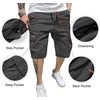 image:imageJMIERR Mens Casual Cotton Twill Cargo Shorts Drawstring Classic Chino Stretch Short with 6 PocketsGrey