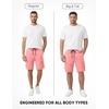 image:imageJMIERR Mens Casual Cotton Twill Cargo Shorts Drawstring Classic Chino Stretch Short with 6 PocketsPink
