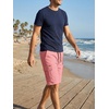 image:imageJMIERR Mens Casual Cotton Twill Cargo Shorts Drawstring Classic Chino Stretch Short with 6 PocketsPink