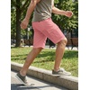 image:imageJMIERR Mens Casual Cotton Twill Cargo Shorts Drawstring Classic Chino Stretch Short with 6 PocketsPink