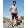image:imageJMIERR Mens Casual Cotton Twill Cargo Shorts Drawstring Classic Chino Stretch Short with 6 PocketsRed