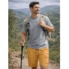 image:imageJMIERR Mens Casual Cotton Twill Cargo Shorts Drawstring Classic Chino Stretch Short with 6 PocketsYellow