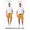 image:imageJMIERR Mens Casual Cotton Twill Cargo Shorts Drawstring Classic Chino Stretch Short with 6 PocketsYellow