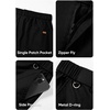 image:imageJMIERR Mens Chino Pants Casual Elastic Waist Tapered Golf TrousersA Black