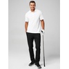 image:imageJMIERR Mens Chino Pants Casual Elastic Waist Tapered Golf TrousersA Black