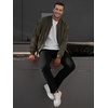 image:imageJMIERR Mens Chino Pants Casual Elastic Waist Tapered Golf TrousersA Black