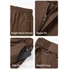 image:imageJMIERR Mens Chino Pants Casual Elastic Waist Tapered Golf TrousersCoffee