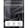 image:imageJMIERR Mens Chino Pants Casual Elastic Waist Tapered Golf TrousersDark Grey