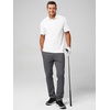 image:imageJMIERR Mens Chino Pants Casual Elastic Waist Tapered Golf TrousersDark Grey