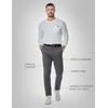 image:imageJMIERR Mens Chino Pants Casual Elastic Waist Tapered Golf TrousersDark Grey