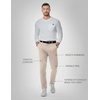 image:imageJMIERR Mens Chino Pants Casual Elastic Waist Tapered Golf TrousersE Apricot