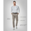 image:imageJMIERR Mens Chino Pants Casual Elastic Waist Tapered Golf TrousersGrey