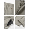 image:imageJMIERR Mens Chino Pants Casual Elastic Waist Tapered Golf TrousersGrey