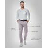 image:imageJMIERR Mens Chino Pants Casual Elastic Waist Tapered Golf TrousersLight Grey