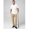 image:imageJMIERR Mens Chino Pants Casual Elastic Waist Tapered Golf TrousersLight Khaki
