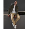 image:imageJMIERR Mens Chino Pants Casual Elastic Waist Tapered Golf TrousersLight Khaki