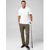 image:imageJMIERR Mens Chino Pants Casual Elastic Waist Tapered Golf TrousersMoss Green