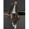 image:imageJMIERR Mens Chino Pants Casual Elastic Waist Tapered Golf TrousersMoss Green