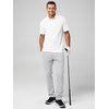 image:imageJMIERR Mens Chino Pants Casual Elastic Waist Tapered Golf TrousersSilvery