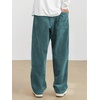 image:imageJMIERR Mens Corduroy Pants Wide Leg Baggy Sweatpants  Loose Fit Joggers Elastic Waist Drawstring Casual Sweatpants Vintage Pants Fall Winter Fashion StreetwearBlue