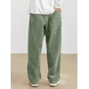 image:imageJMIERR Mens Corduroy Pants Wide Leg Baggy Sweatpants  Loose Fit Joggers Elastic Waist Drawstring Casual Sweatpants Vintage Pants Fall Winter Fashion StreetwearLight Green