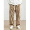 image:imageJMIERR Mens Corduroy Pants Wide Leg Baggy Sweatpants  Loose Fit Joggers Elastic Waist Drawstring Casual Sweatpants Vintage Pants Fall Winter Fashion StreetwearLight Brown