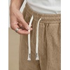 image:imageJMIERR Mens Corduroy Pants Wide Leg Baggy Sweatpants  Loose Fit Joggers Elastic Waist Drawstring Casual Sweatpants Vintage Pants Fall Winter Fashion StreetwearLight Brown
