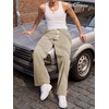 image:imageJMIERR Mens Corduroy Pants Wide Leg Baggy Sweatpants  Loose Fit Joggers Elastic Waist Drawstring Casual Sweatpants Vintage Pants Fall Winter Fashion StreetwearKhaki