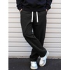 image:imageJMIERR Mens Corduroy Pants Wide Leg Baggy Sweatpants  Loose Fit Joggers Elastic Waist Drawstring Casual Sweatpants Vintage Pants Fall Winter Fashion StreetwearBlack