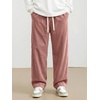 image:imageJMIERR Mens Corduroy Pants Wide Leg Baggy Sweatpants  Loose Fit Joggers Elastic Waist Drawstring Casual Sweatpants Vintage Pants Fall Winter Fashion StreetwearPink