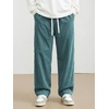 image:imageJMIERR Mens Corduroy Pants Wide Leg Baggy Sweatpants  Loose Fit Joggers Elastic Waist Drawstring Casual Sweatpants Vintage Pants Fall Winter Fashion StreetwearBlue