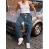 image:imageJMIERR Mens Corduroy Pants Wide Leg Baggy Sweatpants  Loose Fit Joggers Elastic Waist Drawstring Casual Sweatpants Vintage Pants Fall Winter Fashion StreetwearAshleigh Blue