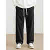 image:imageJMIERR Mens Corduroy Pants Wide Leg Baggy Sweatpants  Loose Fit Joggers Elastic Waist Drawstring Casual Sweatpants Vintage Pants Fall Winter Fashion StreetwearBlack